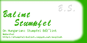 balint stumpfel business card